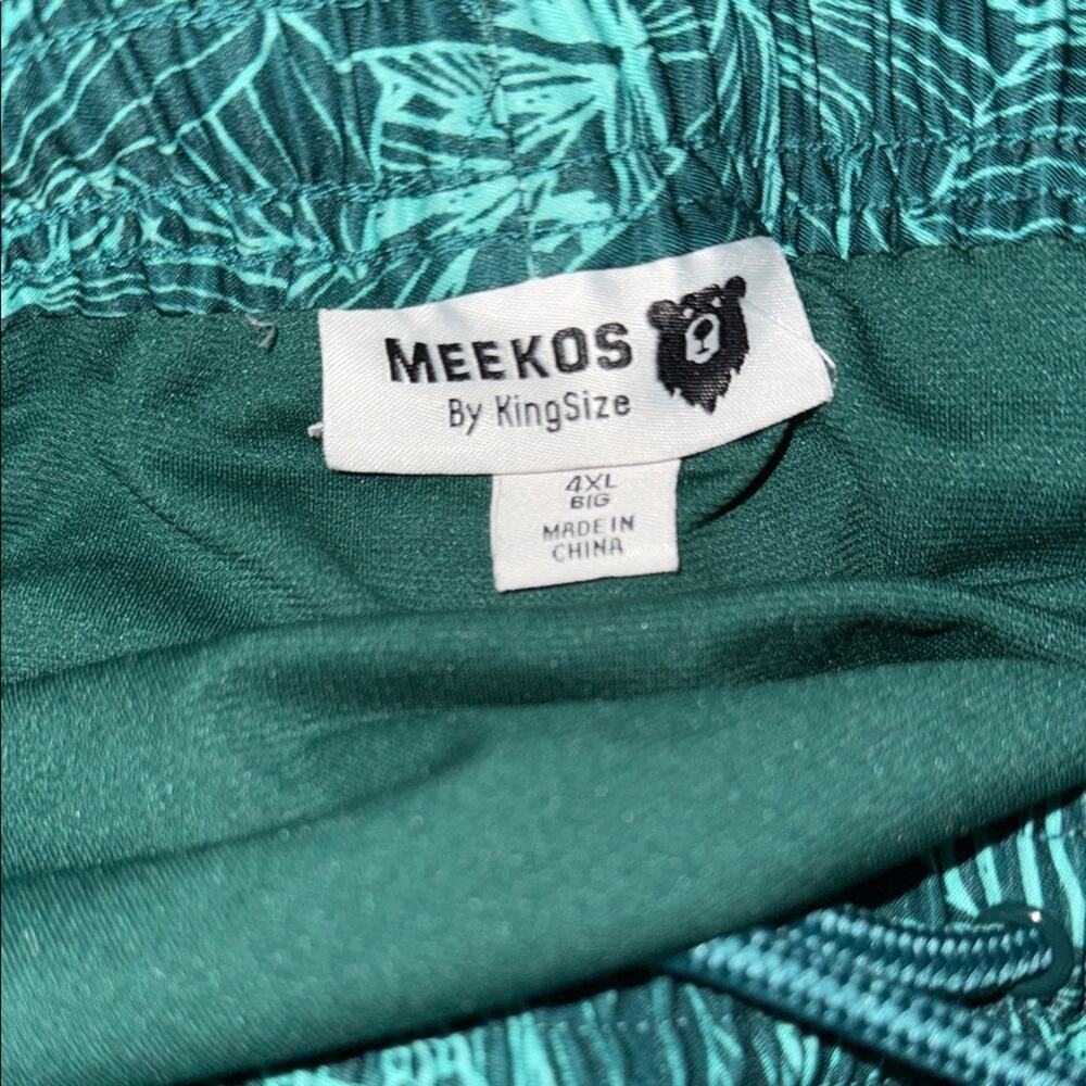 MEEKOS BY KING SIZE big and tall tropical vacation wear swim trunks 4X - Picture 2 of 5
